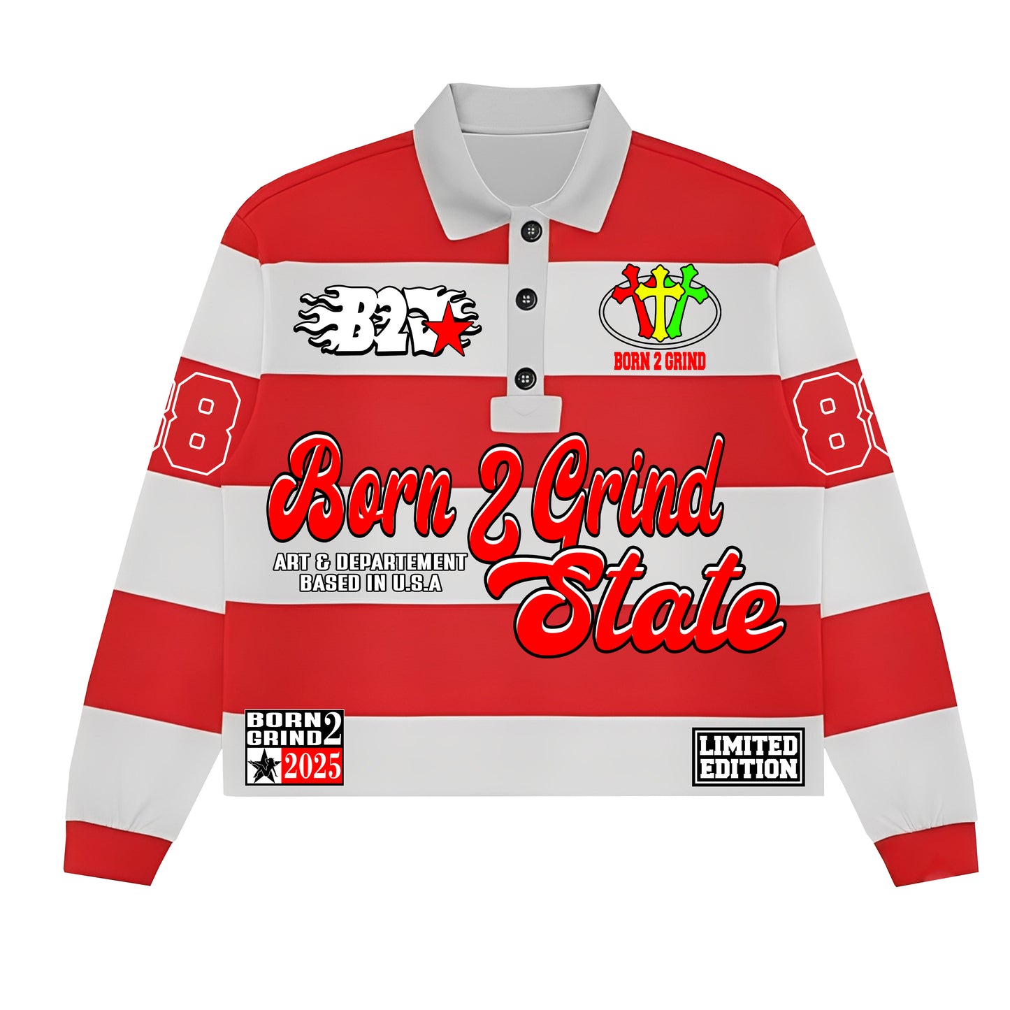 Born2Grind Stripped Long sleeves